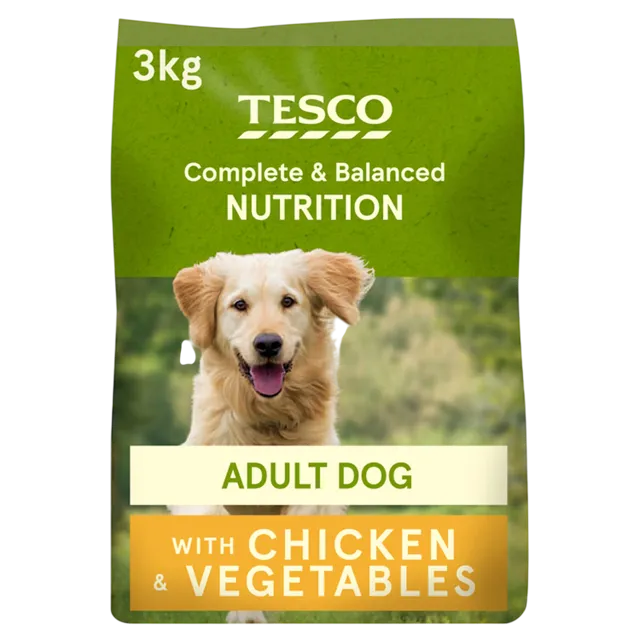 Tesco Complete & Balanced Nutrition Adult Dry – Chicken & Vegetables