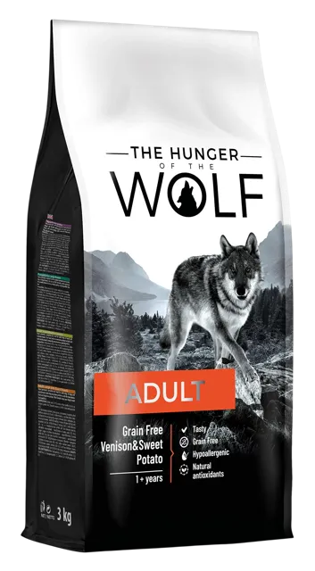 The Hunger Of The Wolf Adult Grain Free – Venison and Sweet Potatoes