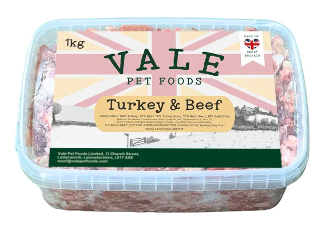 Vale RAW Meat Blend Minces – Turkey & Beef