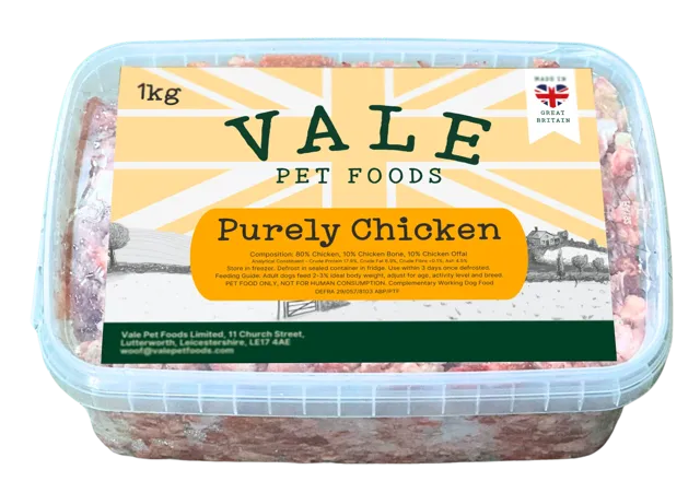 Vale RAW Purely Minces – Chicken