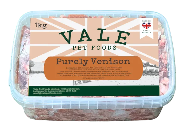 Vale RAW Purely Minces – Venison