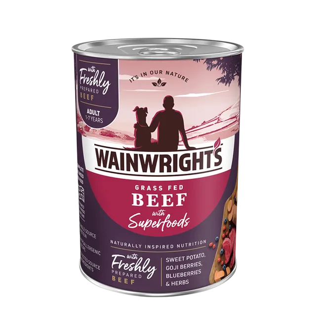 Wainwright's Adult Cans With Superfoods – Grass Fed Beef
