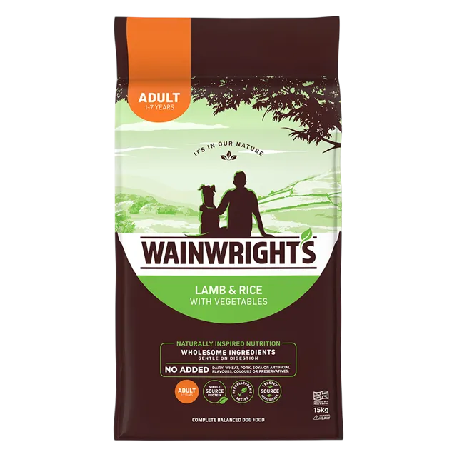 Wainwright's Adult Dry Food – Lamb & Rice
