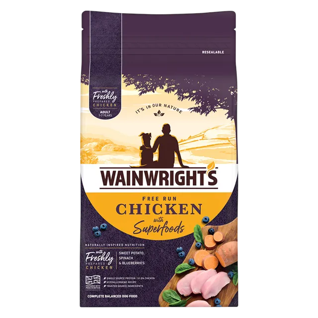 Wainwright's Adult Dry Food With Superfoods – Free Run Chicken With Superfoods