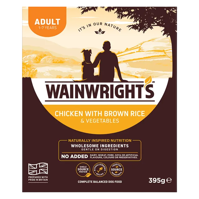 Wainwright's Adult Trays – Chicken with Brown Rice