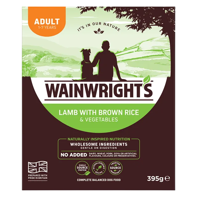 Wainwright's Adult Trays – Lamb with Brown Rice