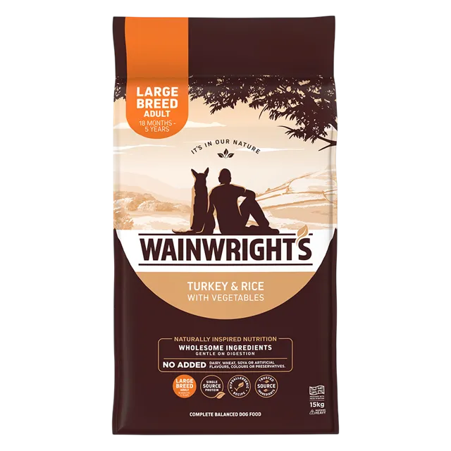 Wainwright's Large Breed Adult Dry Food – Turkey & Rice
