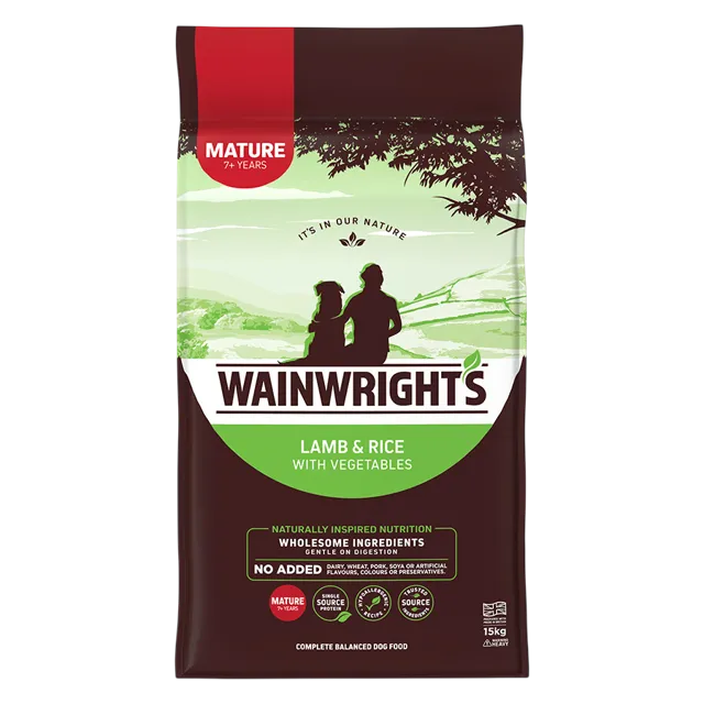 Wainwright's Mature Dry Food – Lamb & Rice
