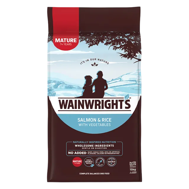 Wainwright's Mature Dry Food – Salmon & Rice