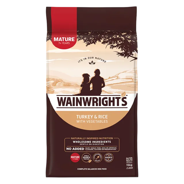 Wainwright's Mature Dry Food – Turkey & Rice