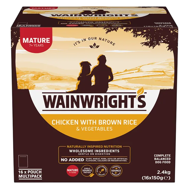 Wainwright's Mature Pouches – Chicken with Brown Rice
