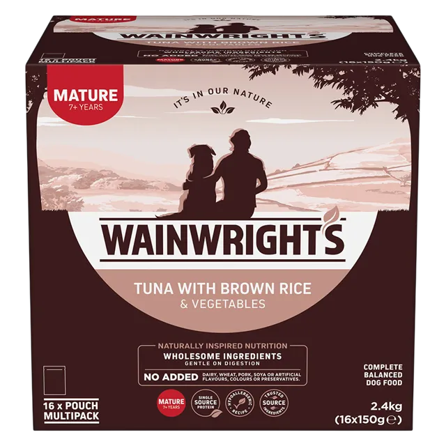 Wainwright's Mature Pouches – Tuna with Brown Rice