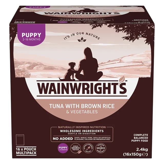 Wainwright's Puppy Pouches – Tuna & Brown Rice
