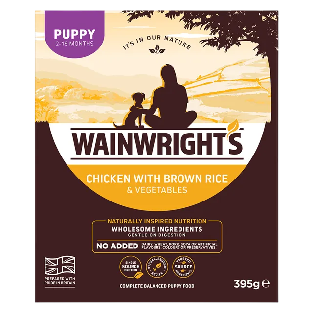 Wainwright's Puppy Trays – Chicken with Brown Rice