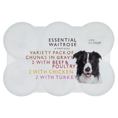 Waitrose Essential Chunks – Variety Pack in Gravy