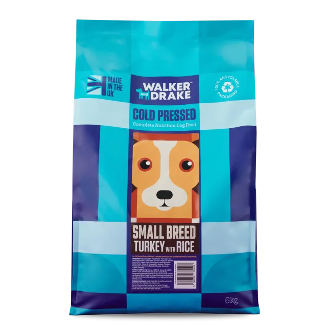 Walker & Drake Small Breed Cold Pressed – Turkey with Rice