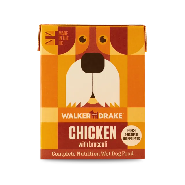 Walker & Drake Wet Food – Chicken with Broccoli