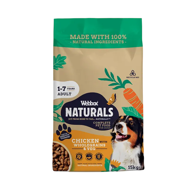 Webbox Natural Dry Complete Adult – Chicken With Wholegrains & Vegetables