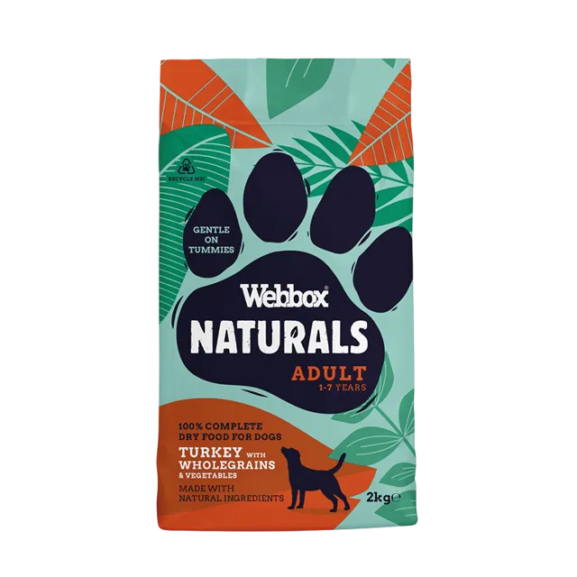 Webbox Natural Dry Complete Adult – Turkey With Wholegrains & Vegetables