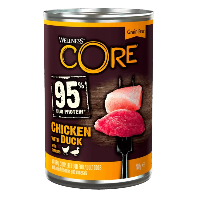 Wellness Core 95% – Chicken & Duck With Carrots