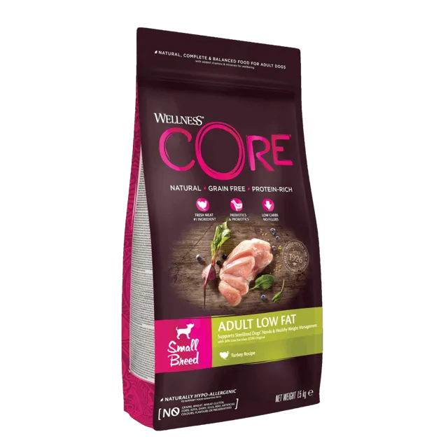Wellness Core Adult Low Fat Small Breed – —