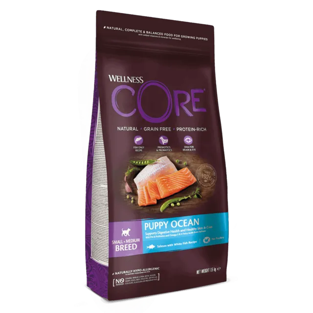 Wellness Core Puppy – Ocean Salmon with White Fish