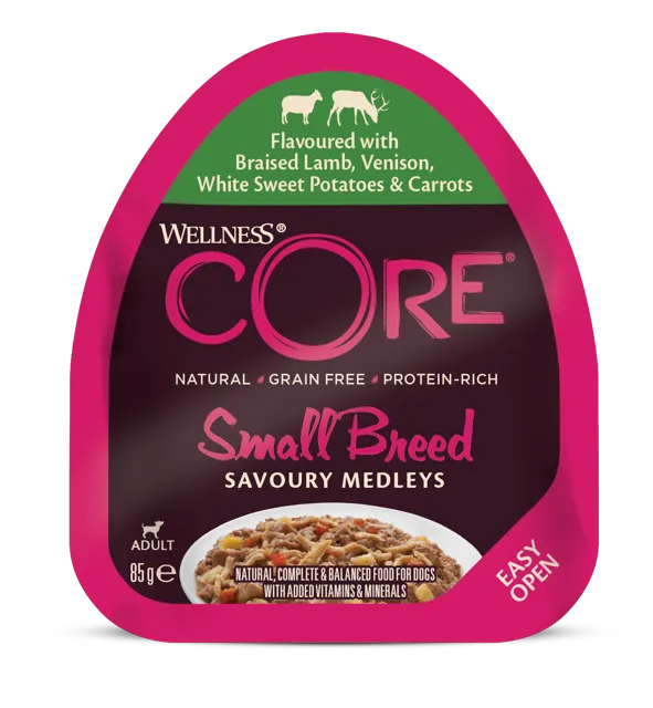 Wellness Core Small Breed Savoury Medleys – Flavoured With Braised Lamb, Venison, White