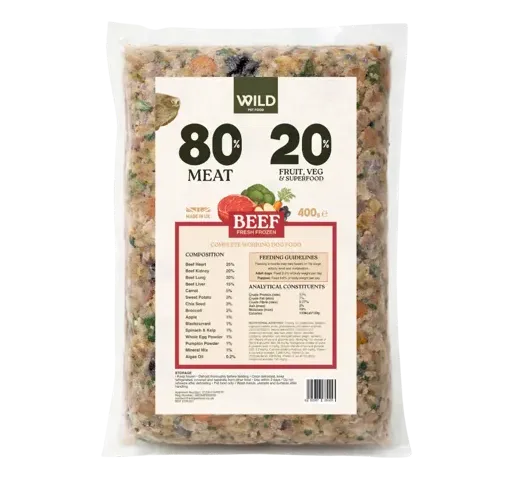 Wild Pet Food 80/20 Fresh Frozen – Beef