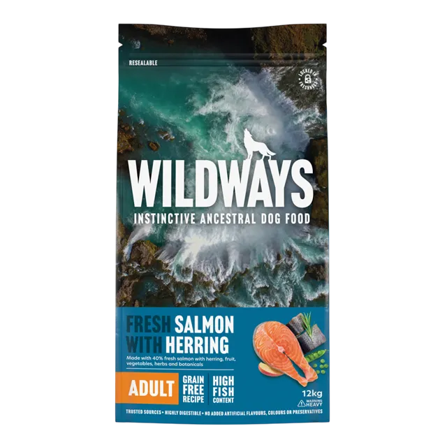 Wildways Adult Dry – Salmon with Herring (12 kg listing)