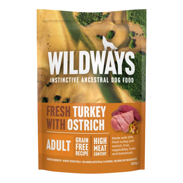 Wildways Adult Wet – Turkey with Ostrich