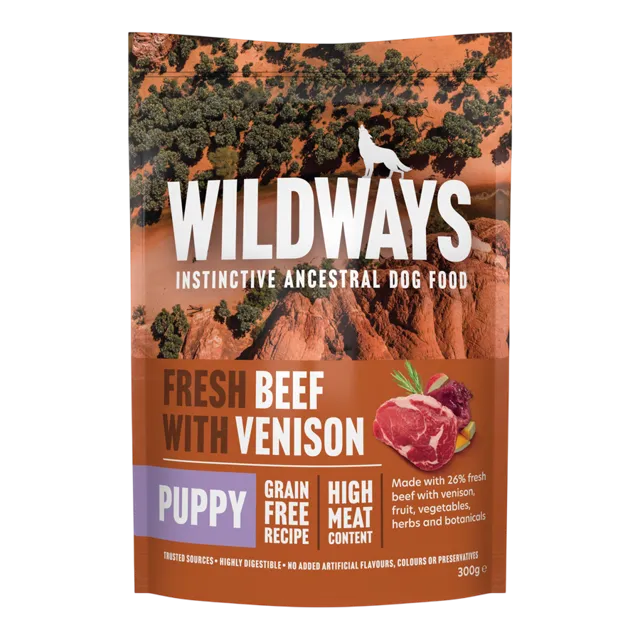 Wildways Puppy Wet – Beef with Venison
