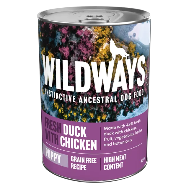 Wildways Puppy Wet – Duck with Chicken