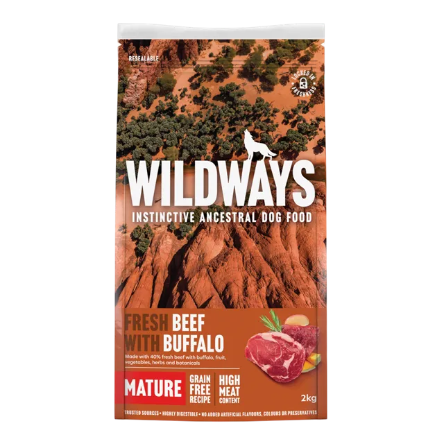 Wildways Senior Dry – Beef with Buffalo