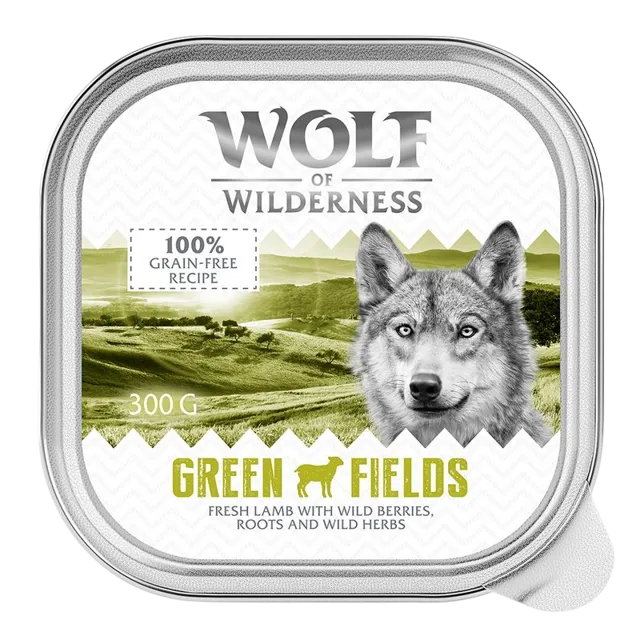 Wolf Of Wilderness Classic Trays Adult – Green Fields