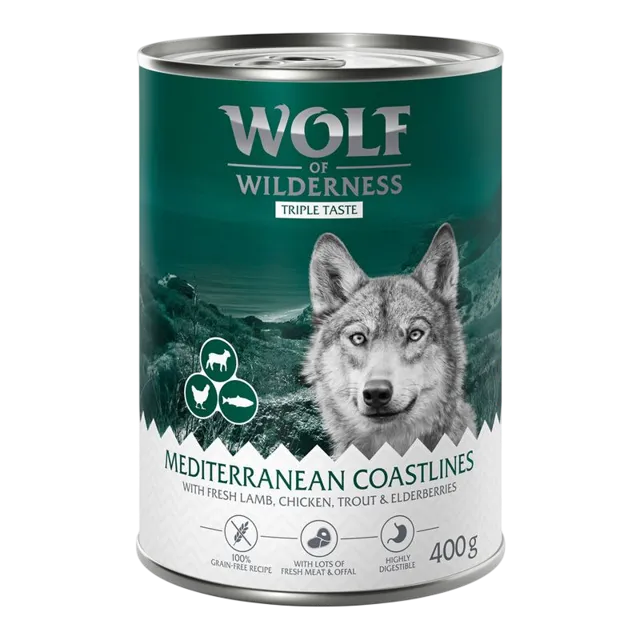 Wolf Of Wilderness 'The Taste Of' Tins – The Taste Of The Mediterranean