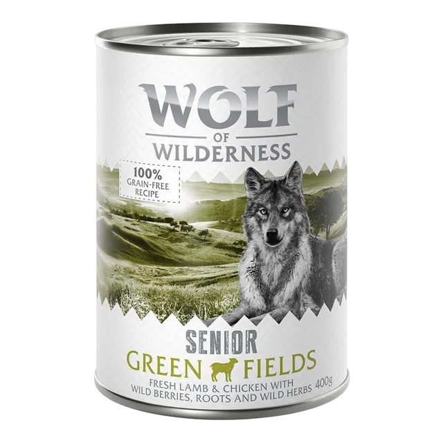 Wolf Of Wilderness Tins Senior – Green Fields
