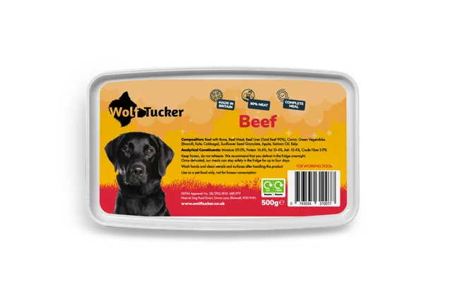 Wolf Tucker Complete Raw Meals – Beef Meal