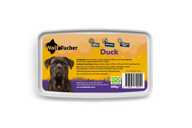 Wolf Tucker Complete Raw Meals – Duck Meal