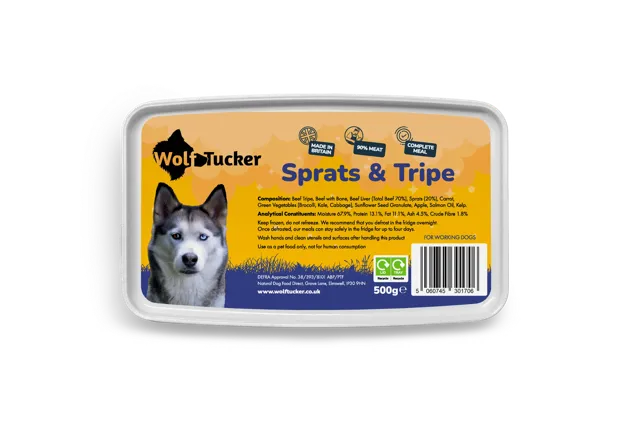 Wolf Tucker Complete Raw Meals – Sprats & Tripe Meal