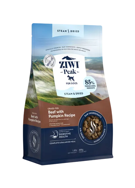 Ziwi Peak Steam & Dried – Beef with Pumpkin